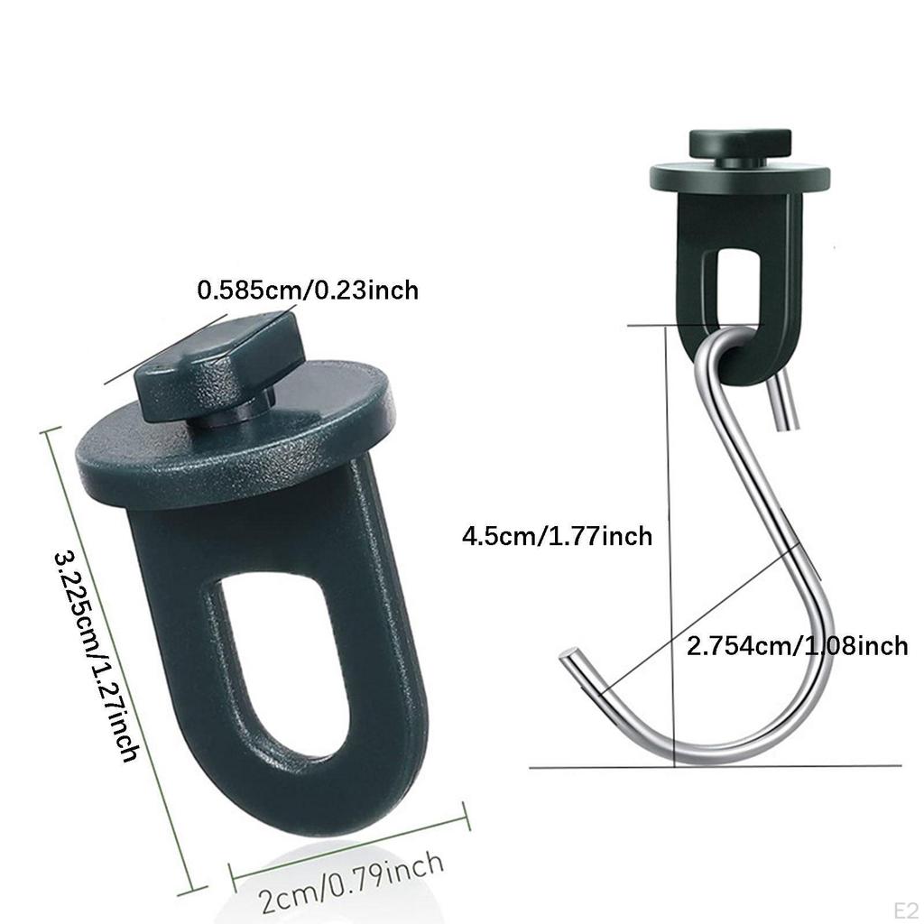 Gewächshaus Haken Befestigungsklemmen Deko Einfache Installation Zubehör Drehclips Stütze