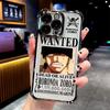 Anime O-ones-l-luffys P-pieces Plating Phone Case For Samsung S26 S25 S24 S23 S22 Note20 Edge Plus Ultra 4G 5G Anti Fall Airbag
