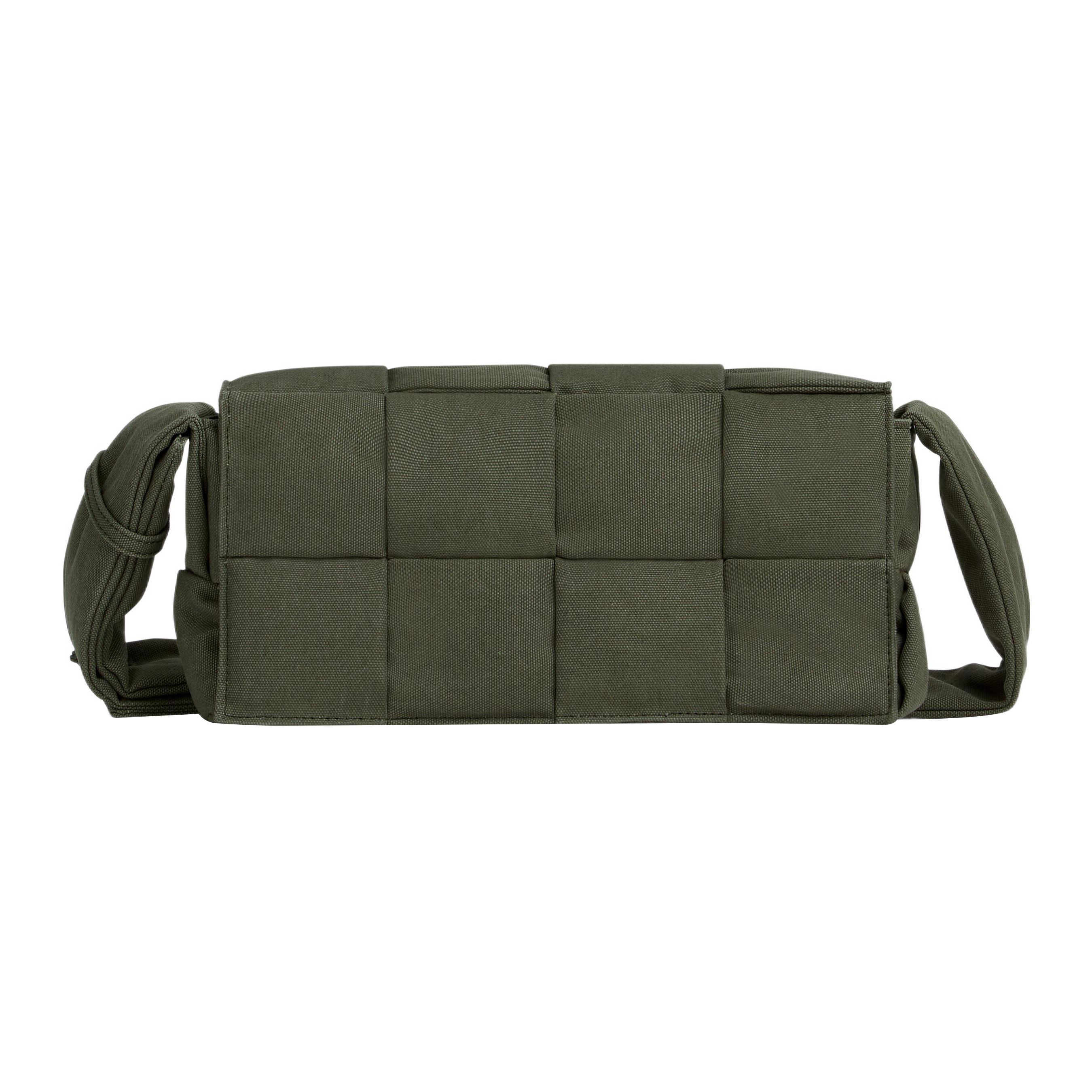 

Bottega Veneta Cassette Series Intreccio Magnetic Closure Fabric Shoulder Crossbody Bag Medium Men Bags Crocodile 718398VMBN43248 Basic Set (Bag+Dust Bag)