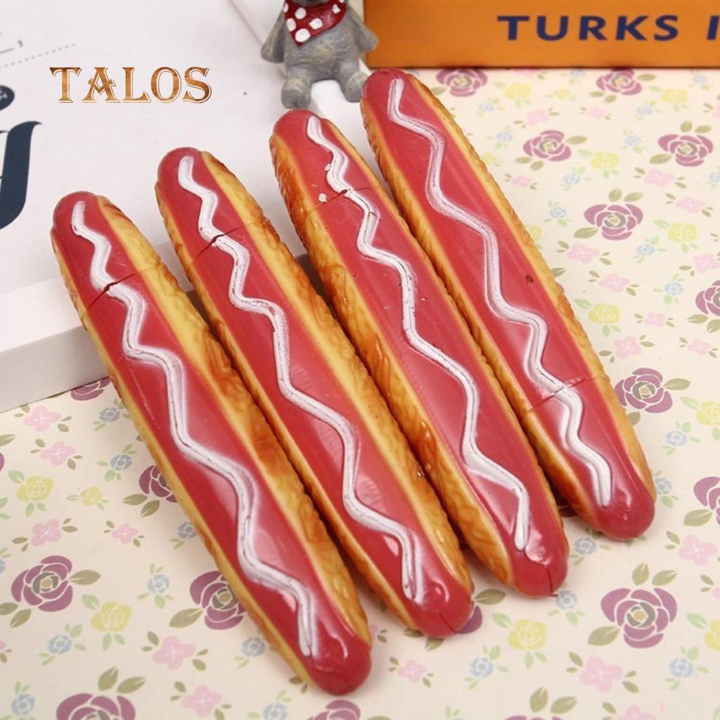 Caneta esferográfica criativa pizza cachorro pão adesivo magnético geladeira decoração para casa instrumentos de escrita