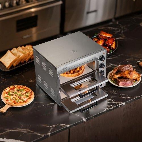 VEVOR Commercial Countertop Pizza Oven Electric Pizza Oven for 35.6 cm Pizza Indoor