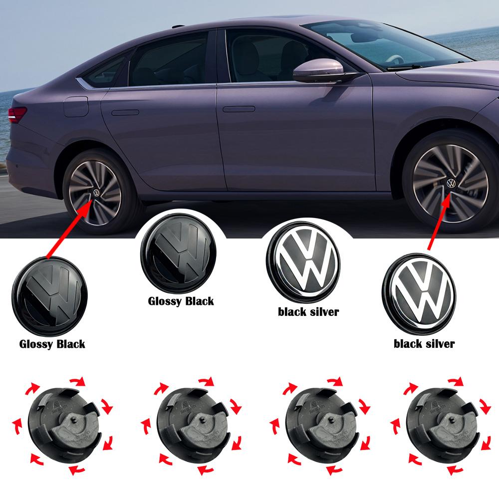 3B7601171 Floating Wheel Center Caps Hub Cover 4pcs 56mm 65mm For Volkswagen VW Golf 5 6 7 Passat B6 B7 B8 Tiguan Polo Jetta GTI QX1