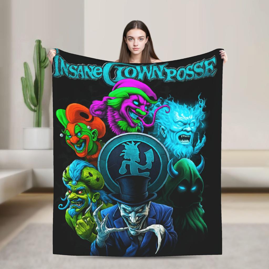 Insane Clown Posse Band Plush Blanket Kids Adult Flannel Throw Blanket For Outdoor Warm Soft Design Quality Bedspread Birthday