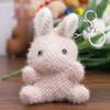 Plush Toy Pendant Three-color Rabbit Keychain Bag Doll Hanging Decoration Mini Grab Machine Doll Clothing Accessories