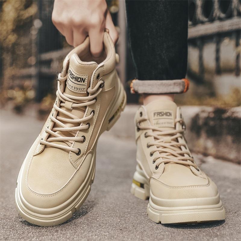 Men's Boots Non-slip Casual Sports Shoes Wear-resistant Hiking Shoes Outdoor 2025 Fashion Comfortable Flat Walking Shoes for Men