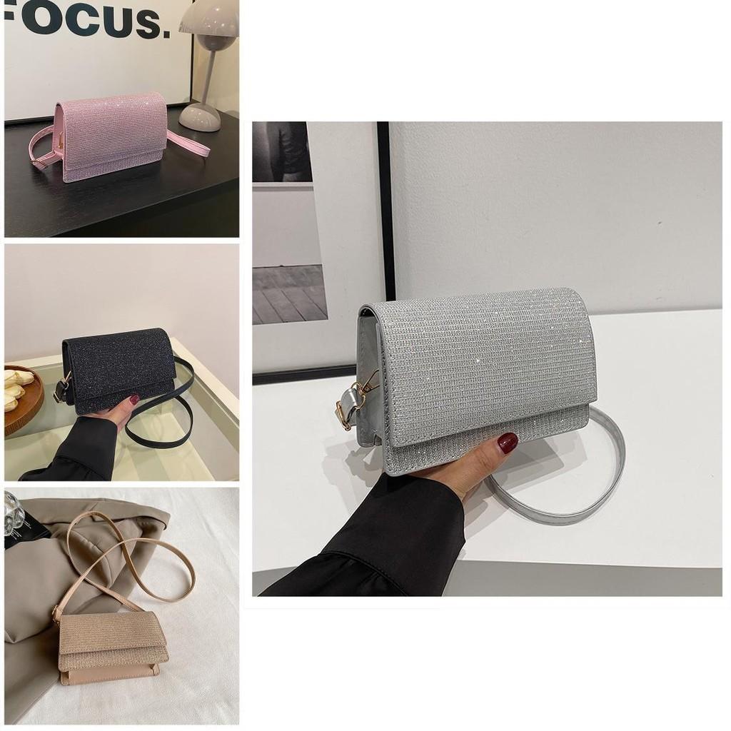 Fashionable Shiny Small Bag For Women Trendy 2024 Summer Pu Crossbody Handbag