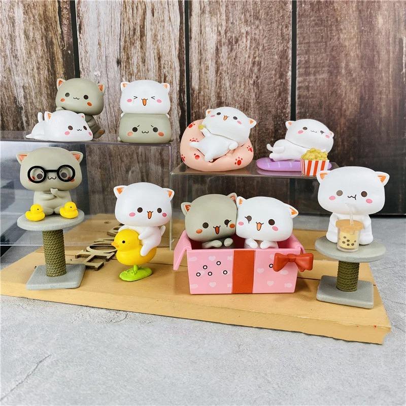 Mitao Cat Season 2 Blind Box Toys Cute Cat Surprise Cartoon Figures Doll Collect Model Random Box Birthday Gifts for Children