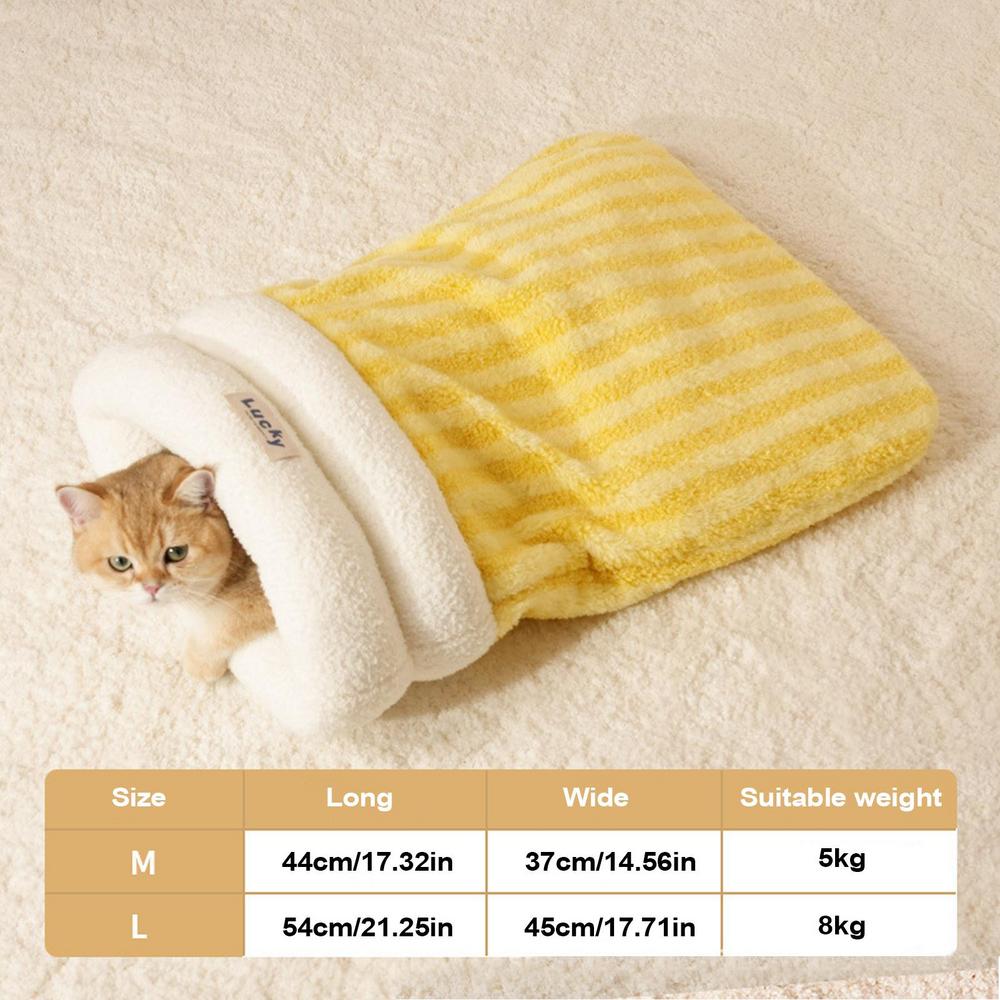 Sleeping Bag for Dogs Winter Snuggle Pouch for Pet Washable Cat Sleeping Bag for Apartment Outdoors Balcony Living Room Travel