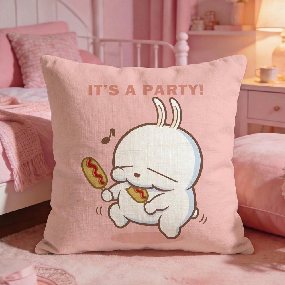 MMASHIMAROs Cute Cartoon Cushion Cover Premium Comfort Reversible Pillow Cove Two In One Design For Any Room Car Interior