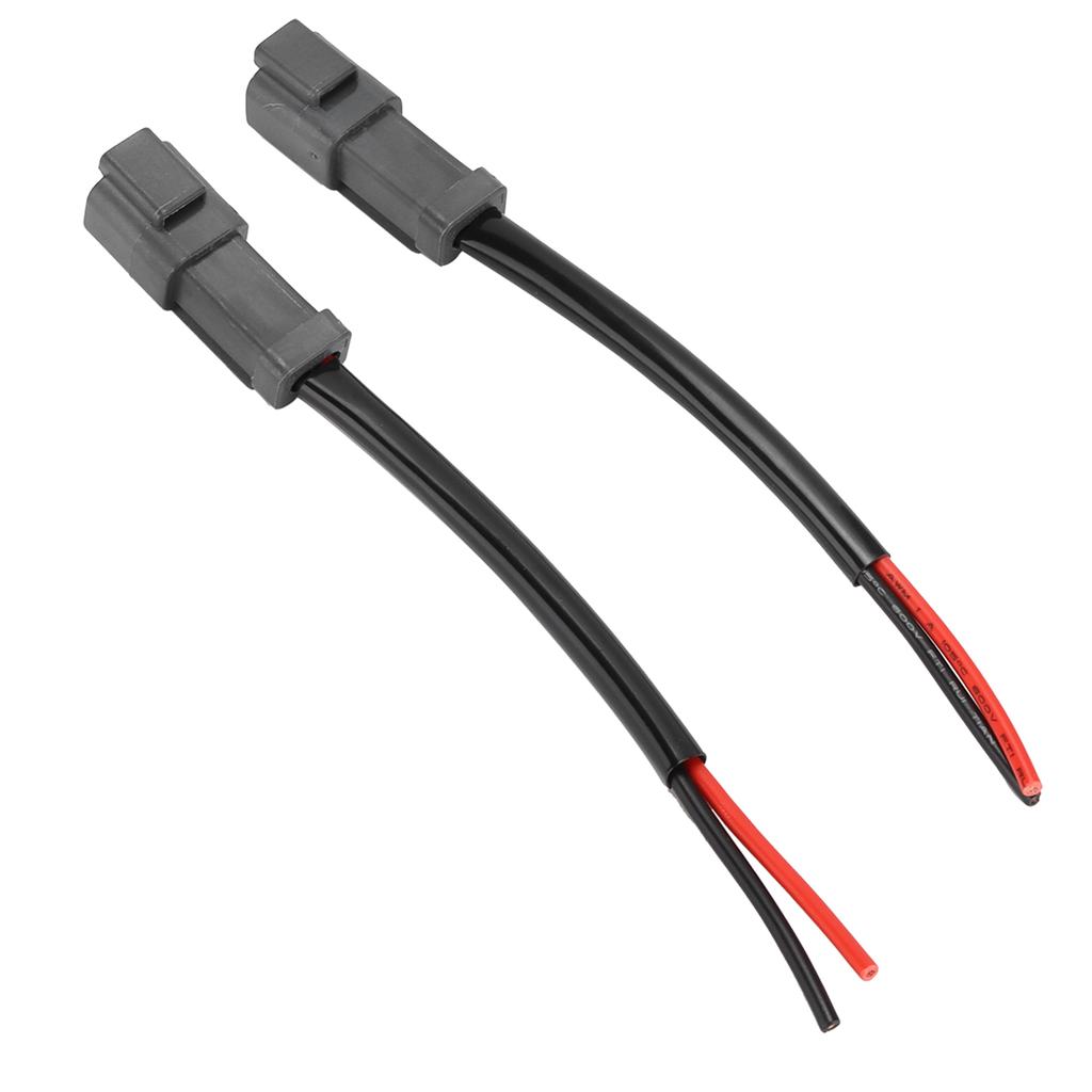 Pair DT Male Socket Harness Retrofit Connectors Wiring Universal for Headlight Fog Lamp 12V‑24V