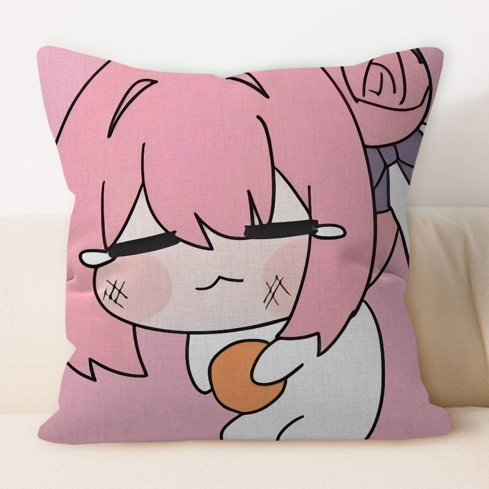 D-Dorothy DORO Cartoon Animation Cushion Cover Pillowcase Upholstery Sofa Throw Pillow Home Decor Pillowcas 12x12Inch