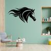 Black Metal Horse Head Wall Art Farmhouse Home Decor