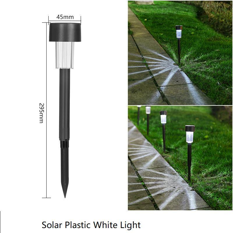 Solar Garden Light Outdoor Solar Powered Lamp Waterproof Landscape Lantern Lighting For Pathway Patio Decorative Led 1Pcs