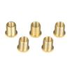 Gold 5Pc Gear Shift Knob Thread Adapter Nut Insert Kit M10x1 25 M10x1 5 M8x1 25