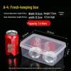 ZISIZ Rectangular Transparent Plastic Food Container