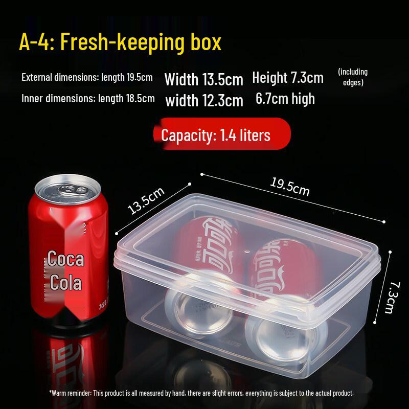 ZISIZ Rectangular Refrigerator Food Storage Container