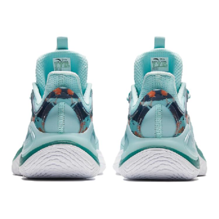 Anta Bequeme Strapazierfähige Atmungsaktive Stoßdämpfende Low Top Kinder Basketballschuhe Kinder Sneaker Blau 312421112-2