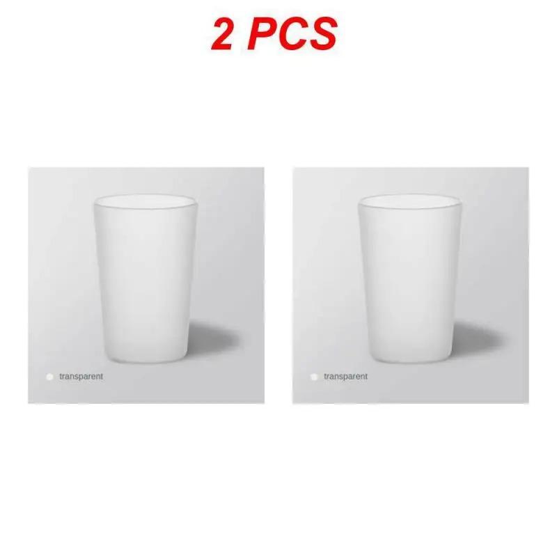 

Простые стаканчики для ополаскивателя полости рта с зубной щеткой, прочные матовые бытовые пластиковые стаканчики для ополаскивателя полости рта, многоцелевые, большой емкости, для питья 2pcs
