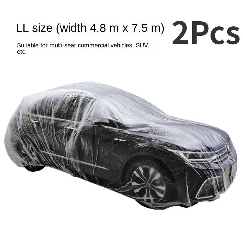 Einweg-Staubschutzhülle Autokleidung Sonnenschutz Wasserdicht Sonnenschutzabdeckung für alle Fahrzeuge Transparent Autokleidung Autoabdeckungen