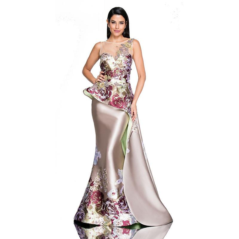 Women Wedding Bride Bridesmaids Elegant Round Neck Sleeveless Embroidery Maxi Long Dress Party Ball Gown