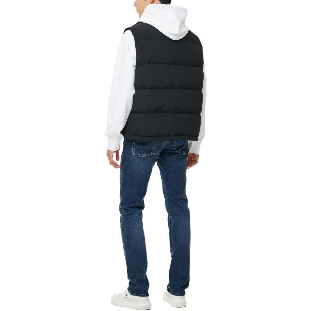 Calvin Klein Letter Logo Jacquard Comfortable Stand Collar Vest Men Vest Black J326965-BEH