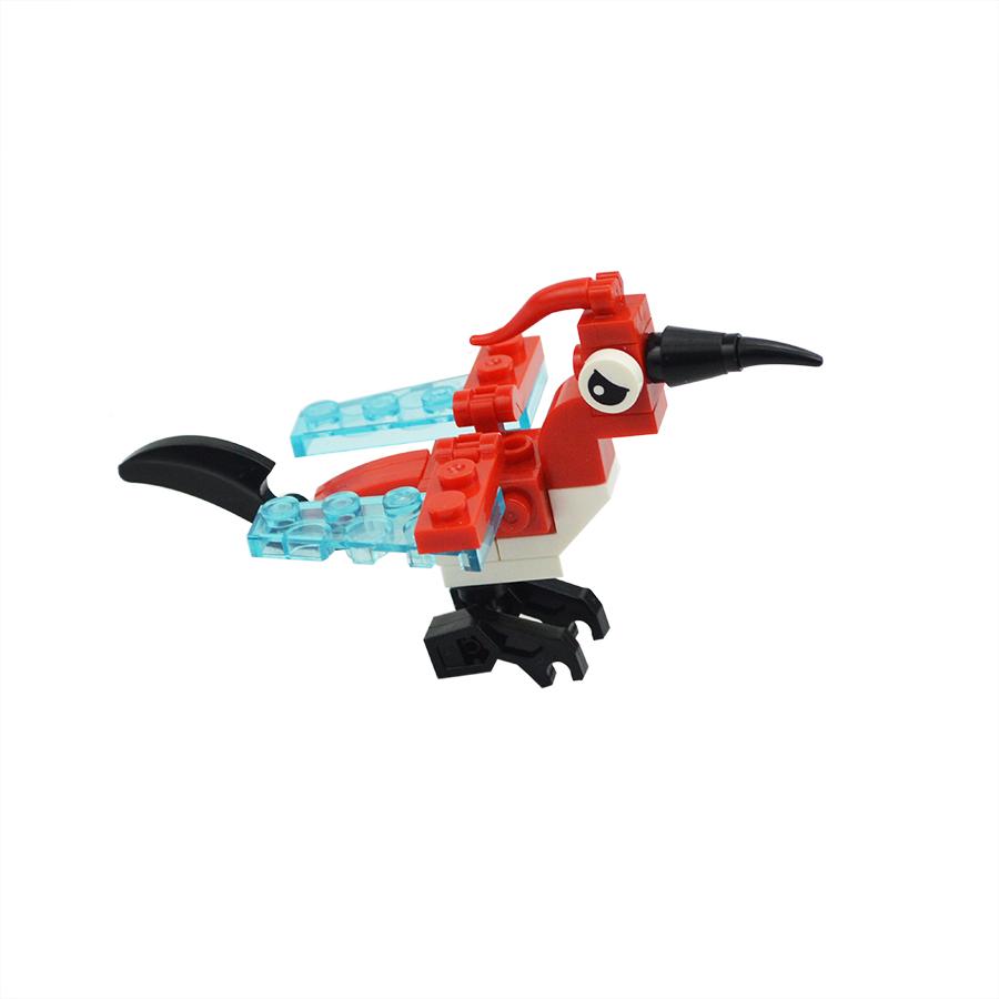 MOC Marine Insect Bird Building Block Set Animal Model Small Particle Puzzle Bricks for Kids