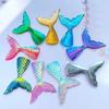 5pcs/set DIY Resin Plated Bottom AB Mermaid Tail Earrings Necklace Bracelet Clothes Decoration Accessories