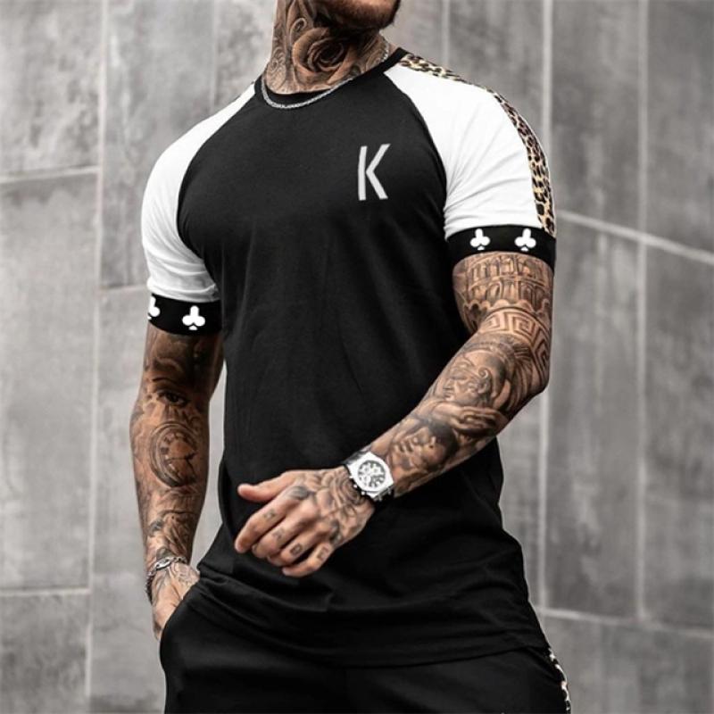 Letní tričko Pánské 3D královské tištěné topy Módní Unisex Tričko Krátký rukáv Tričko s výstřihem do O Nové Tričko pro volný čas Sváteční Pánské