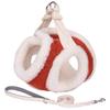 Autumn and Winter New Plush Dog Walking Leash Pet Chest Harness Vest Style Adjustable Small and Medium-sized Anti Slip Pet