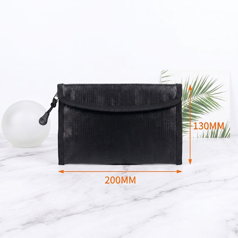 Fireproof Document Bag: Secure Storage for Cards, Passport & Power Bank