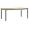 Dining Table Corona Grey 180x90x75 cm Solid Pine Wood