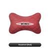 1xCar Seat Neck Pillow Headrest Lumbar Waist Support Cushion Keychain For BMW X1 X2 X3 X5 X4 X6 X7 iX3 F20 F10 F07 E70 E46 SU5