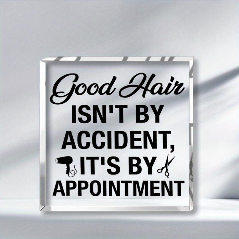 

1 piece, transparent acrylic ornament, hair salon decoration - suitable for home hair salon - essential for hairdressers чистый