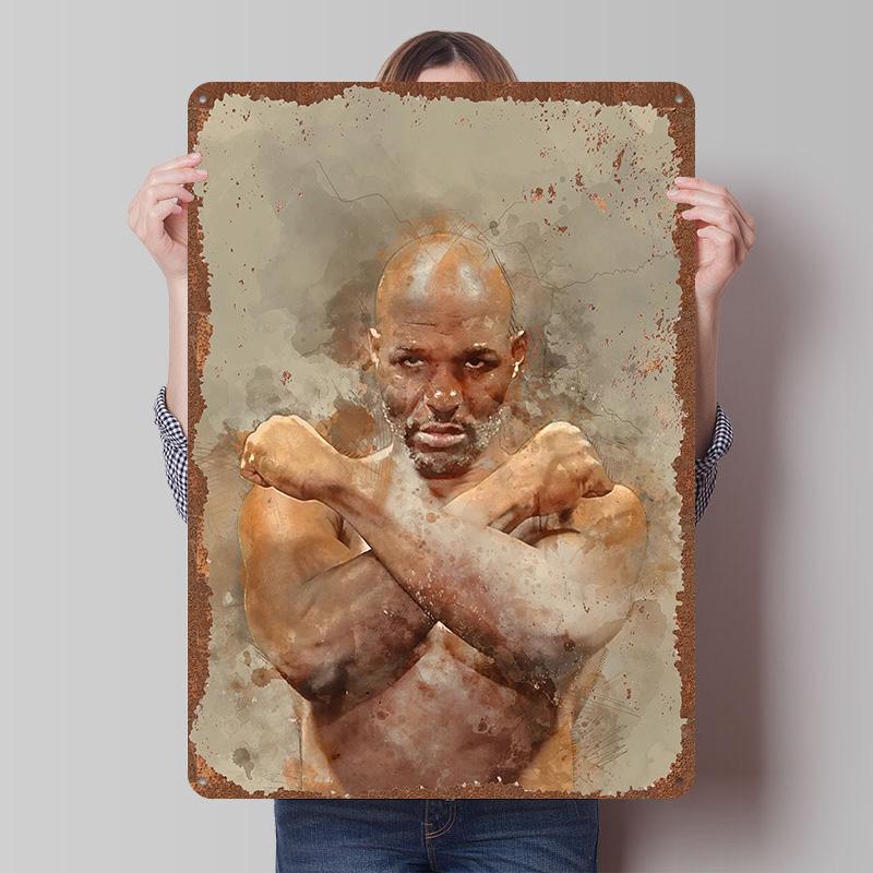 Bernard Hopkins Boxer Metal Posters Custom Vintage Metal Signs Wall Art Tin Plaque for Man Cave Modern Home Decoration Luxury