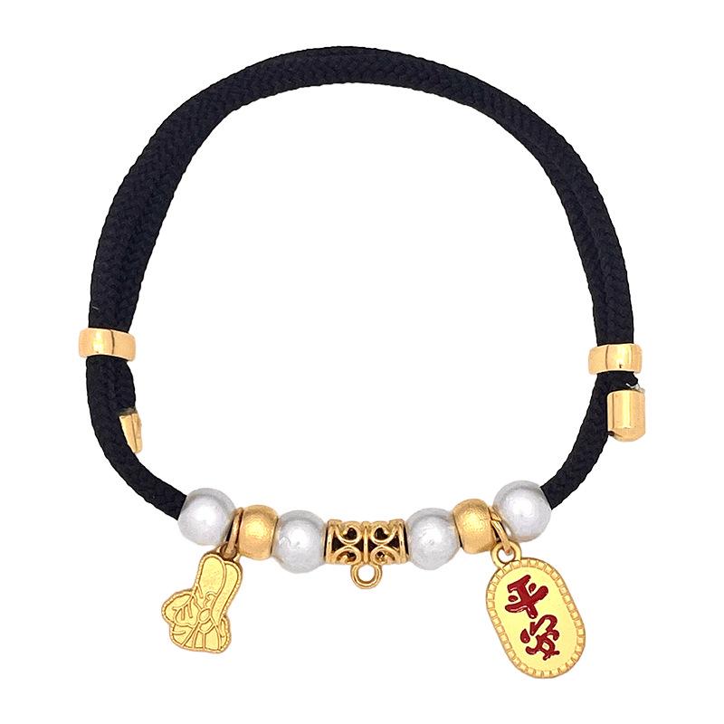 Auspicious Handmade Red Rope Collars: Decorative Pet Accessories for Cats and Dogs