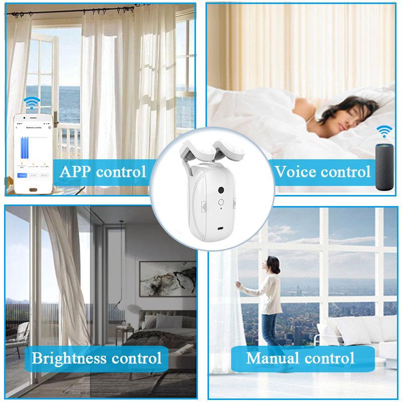 WiFi Curtain Robot, Smart Home Curtain Assistant, Remote-controlled Automatic Smart Electric Curtain Motor