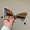 New y2k Oversized Butterfly Vintage Sunglasses Women Luxury Brand Designer Sun Glasses Popular Elegant Pearl Sexy Ladies Shades