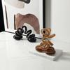 Glass Handicrafts Abstract Spring Spiral Ornament Entwined Statue Hollow Ring Decorative Figurines Home Decoration Accessories