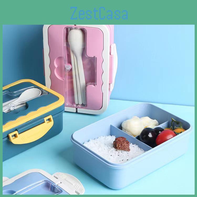Microwavesafe Insulated Straw Bento Wheat Lunch Box For Office Students