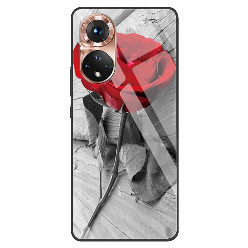 Luxury Case for Huawei Honor 50 Cover Tempered Glass Cover for Huawei Honor 50 Phone Case Honor50 6.57" Coque Bag Fashion Bumper