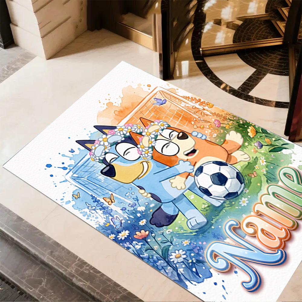 Soccer Fun Personalized Text Area Rug Suitable for Dining Room Hallway Bedrooms Outdoor Anti-slip Rug Office home decor