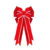 Large Size Christmas Tree Bowknot Double Layer Present Ribbon Knot Christmas Wreath Bow  Wedding
