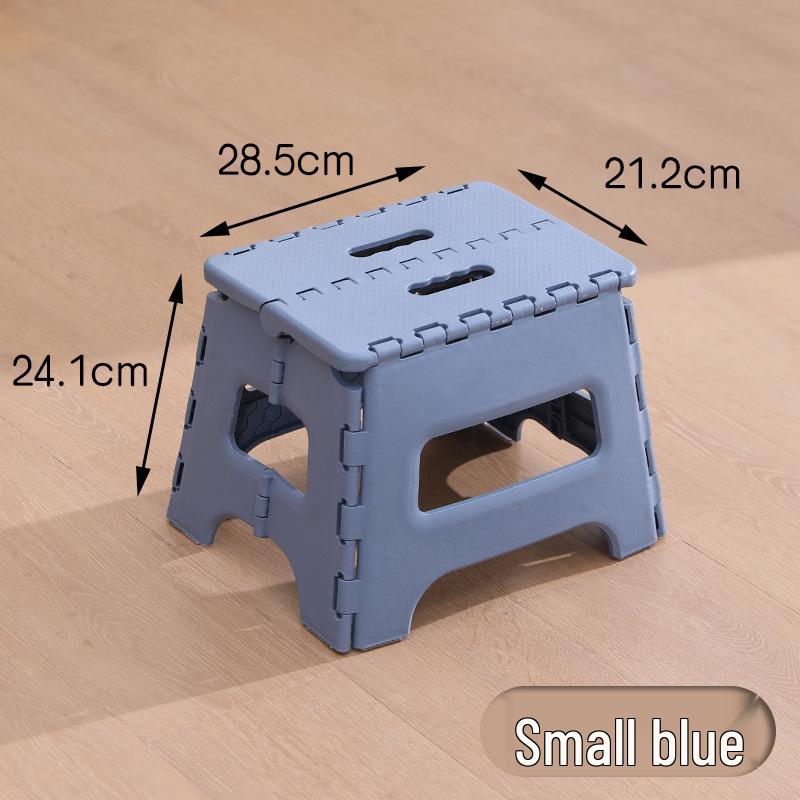 Portable Folding High Stool - Plastic Outdoor/Indoor Seat for Children, Camping, Fishing, Train Travel
