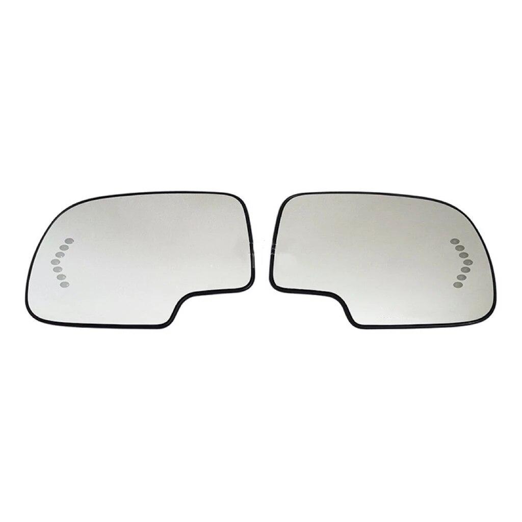 Car Heated Rearview Mirror Glass for Cadillac for Escalade for Chevy Avalanche Silverado 1500 2500 for Sierra 2003 2004- 2006