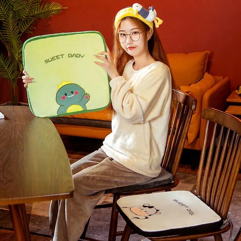 Heating Electric Warm Cushion Heating Cushion Office Chair Cushion Seat Cushion Fart Cushion Long Sitting Student Dormitory Warm Keeping Articles