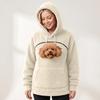 Unisex Hoodie mit langen Ärmeln, lockerer Passform, Tasche mit Haustierbeutel, lässige Oberbekleidung für den Alltag