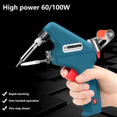 Kaynak Demiri 60 W 220 V Hızlı Isıtma AB Tak Otomatik Teneke Besleme Makinesi havya Ev Gereçleri