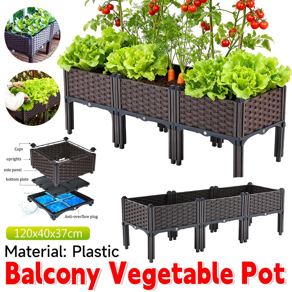 Raised Garden Beds Outdoor, Elevated Planter Boxes Outdoor for Vegetables, Flowers, Herbs, Garden Box for Indoor and Outdoor Use