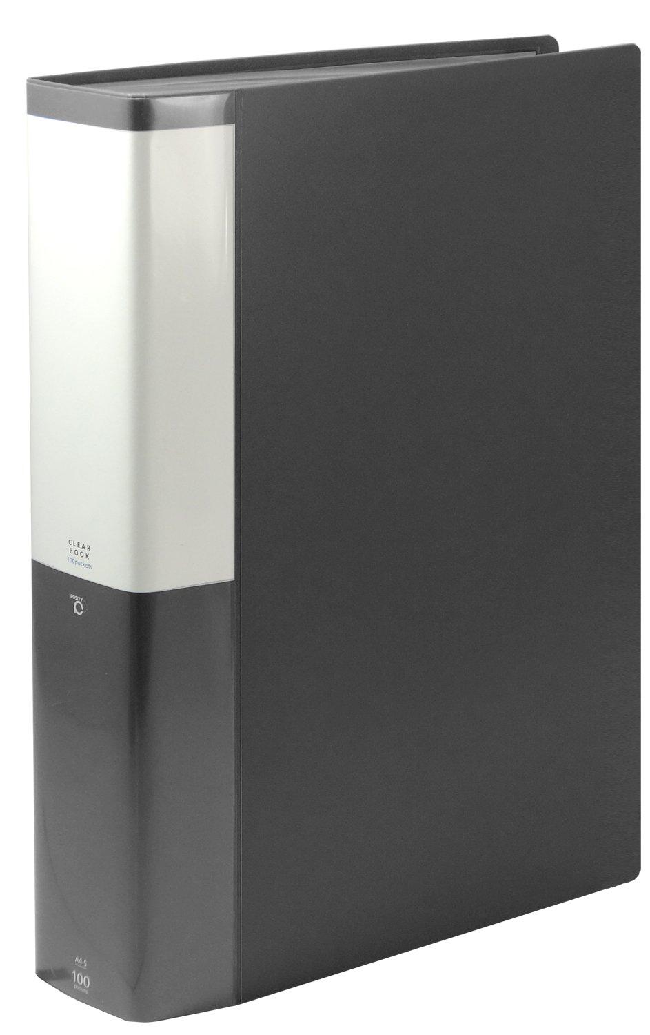 KOKUYO POSITY Clear 100 File, A4, Sheets, Gray, P3-L100NDM