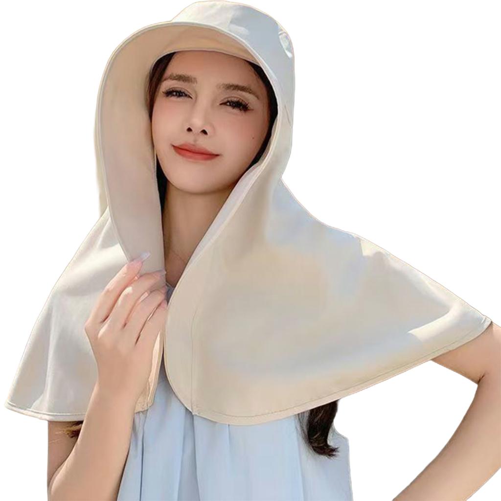 Sonnenschutzhut mit Nackenschutz Einfarbig Atmungsaktiv Breitkrempige Hüte für Reisen Urlaub Strand Spielen